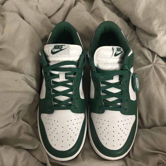 Nike Shoes - Nike Men's Green and White Sneakers